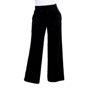 NEW Black Velvet Wide-Leg Trouser by INC.